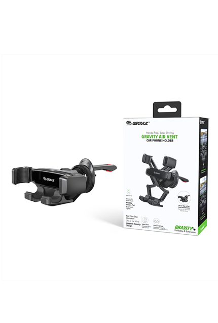 Wireless charging car phone holder with auto-clamp feature for safe driving - wirelessdepotsa.com